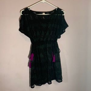 Cute swimsuit coverup, open shoulder